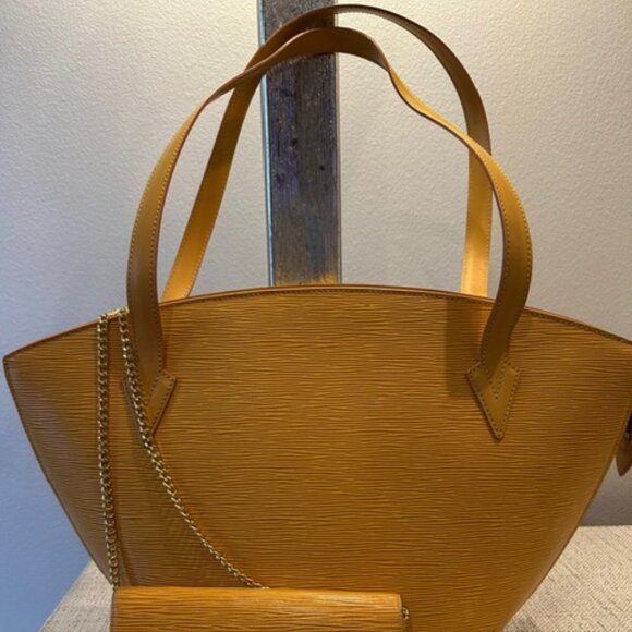 Louis Vuitton Yellow Epi Saint Jacques GM + Matching LV Wallet - Picture 2 of 16